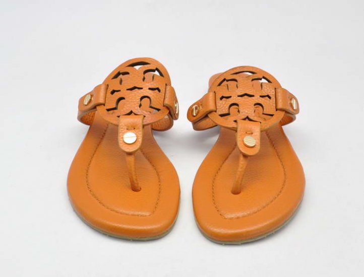 Tory Burch Patent Leather Miller Sandal Royal Tan Outlet